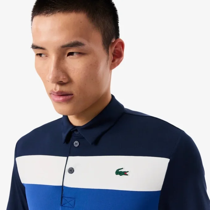 Herren-Golf-Poloshirt in Regular Fit mit Farbblock-Design Herren-Golf-Poloshirt in Regular Fit mit Farbblock-Design