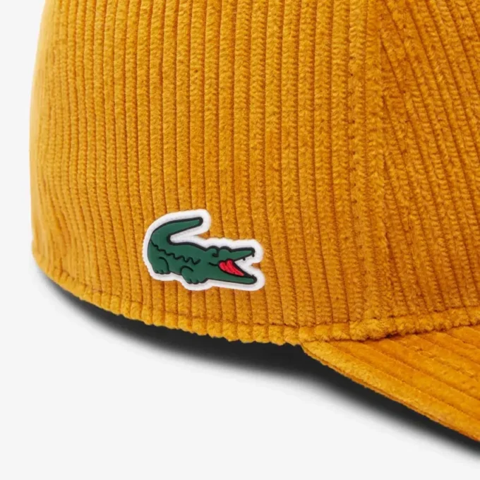 Herren-Golfkappe aus besticktem Cord