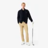 Herren-Golfpullover aus geripptem Strick mit Reißverschluss Herren-Golfpullover aus geripptem Strick mit Reißverschluss