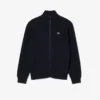 Herren-Golfpullover aus geripptem Strick mit Reißverschluss Herren-Golfpullover aus geripptem Strick mit Reißverschluss