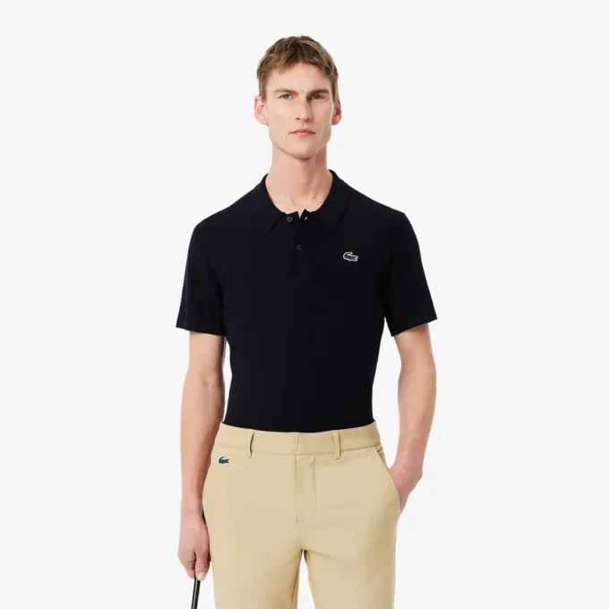 Herren-Golfpullover mit Polokragen und kurzen Ärmeln Herren-Golfpullover mit Polokragen und kurzen Ärmeln