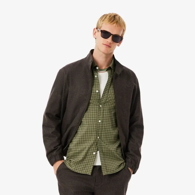 Herren-Harrington-Jacke aus Wolle Herren-Harrington-Jacke aus Wolle