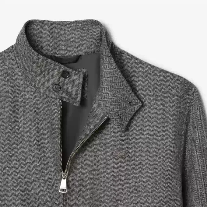 Herren-Harrington-Jacke aus Wolle Herren-Harrington-Jacke aus Wolle