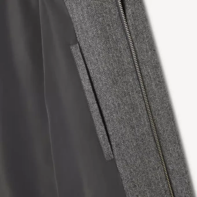 Herren-Harrington-Jacke aus Wolle Herren-Harrington-Jacke aus Wolle