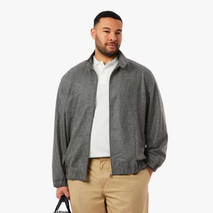 Herren-Harrington-Jacke aus Wolle Herren-Harrington-Jacke aus Wolle