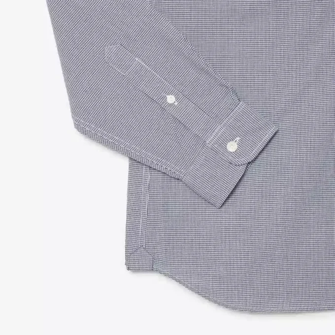 Herren-Hawaii-Shirt in Regular-Passform aus Gingham-Popeline