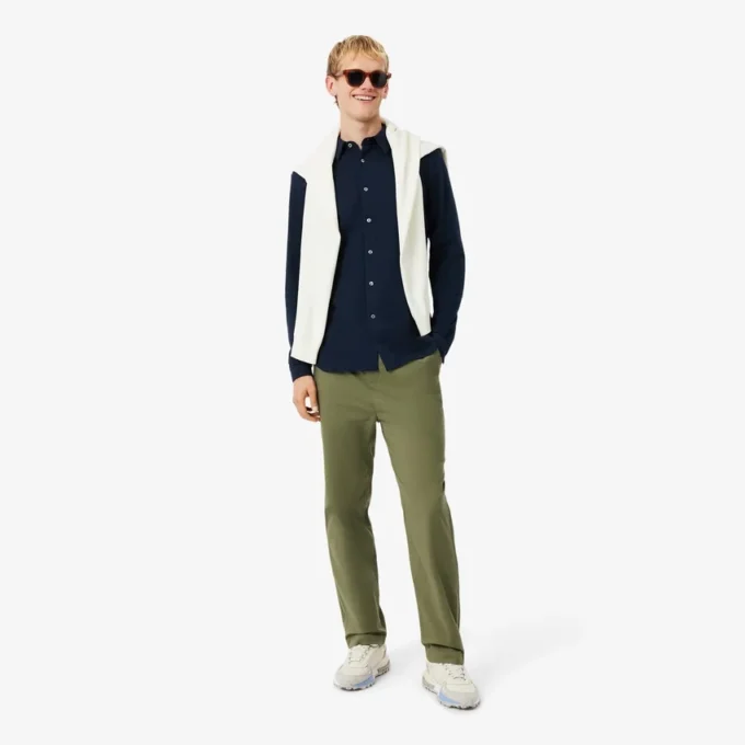 Herren-Hemd aus Baumwollpiqué in Slim Fit Herren-Hemd aus Baumwollpiqué in Slim Fit