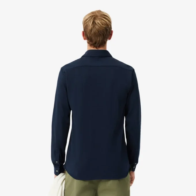 Herren-Hemd aus Baumwollpiqué in Slim Fit Herren-Hemd aus Baumwollpiqué in Slim Fit