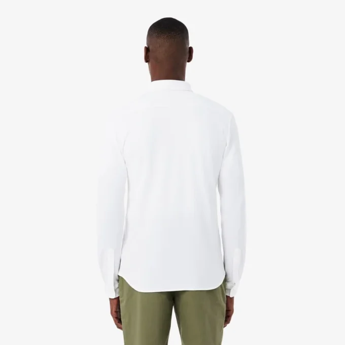 Herren-Hemd aus Baumwollpiqué in Slim Fit Herren-Hemd aus Baumwollpiqué in Slim Fit