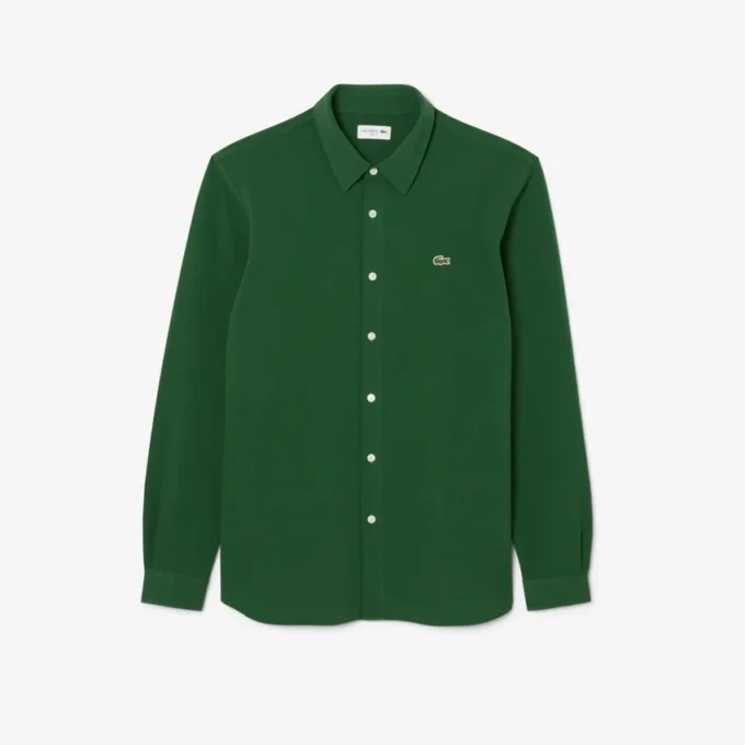 Herren-Hemd aus Baumwollpiqué in Slim Fit Herren-Hemd aus Baumwollpiqué in Slim Fit