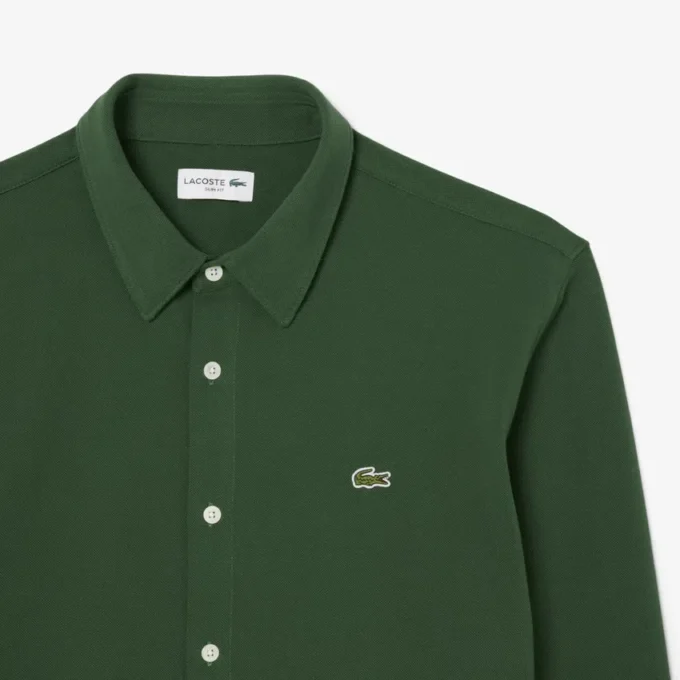 Herren-Hemd aus Baumwollpiqué in Slim Fit Herren-Hemd aus Baumwollpiqué in Slim Fit