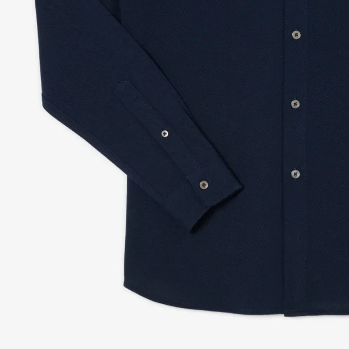 Herren-Hemd aus Baumwollpiqué in Slim Fit Herren-Hemd aus Baumwollpiqué in Slim Fit