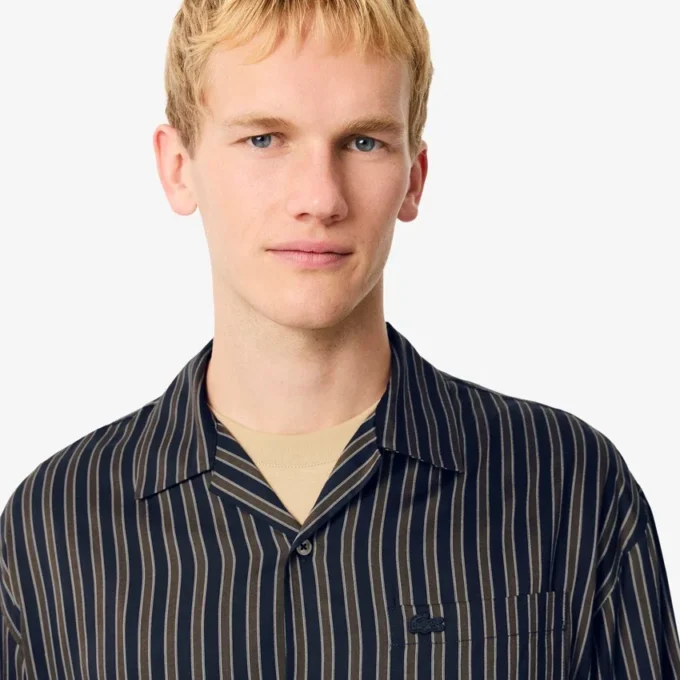 Herren-Hemd aus Lyocell mit Streifen im Relaxed Fit Herren-Hemd aus Lyocell mit Streifen im Relaxed Fit