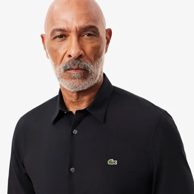 Herren-Hemd aus Stretch-Popeline in Slim Fit Herren-Hemd aus Stretch-Popeline in Slim Fit