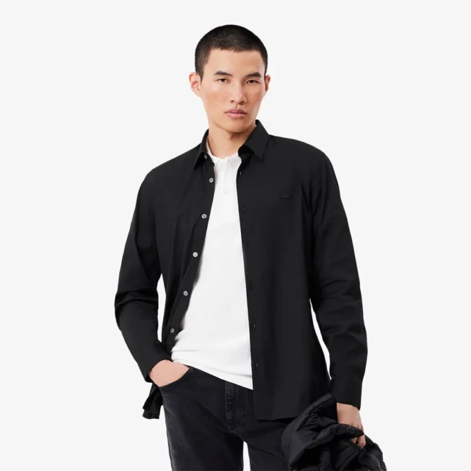 Herren-Hemd mit Knopfleiste, Slim Fit und Stretch Herren-Hemd mit Knopfleiste, Slim Fit und Stretch
