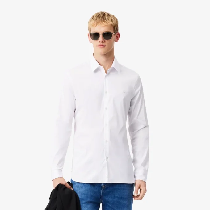 Herren-Hemd mit Knopfleiste, Slim Fit und Stretch Herren-Hemd mit Knopfleiste, Slim Fit und Stretch
