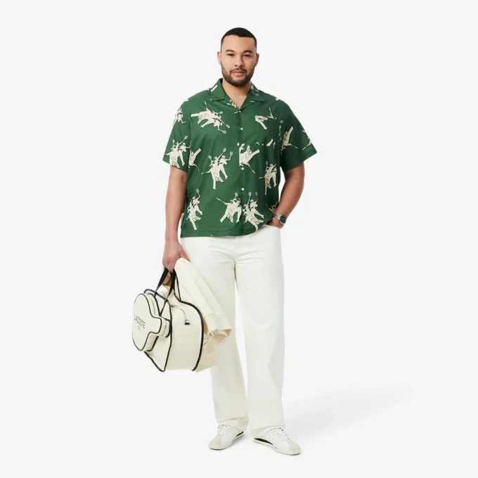 Herren-Hemd mit Rena-Lacoste-Print in Relaxed Fit Herren-Hemd mit Rena-Lacoste-Print in Relaxed Fit