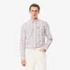 Herren-Hemd mit schmaler Passform aus Stretch-Karostoff Herren-Hemd mit schmaler Passform aus Stretch-Karostoff