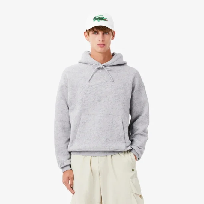 Herren-Hoodie mit Print in Relaxed Fit