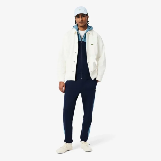 Herren-Hoodie mit Reißverschluss und Farbblock-Design