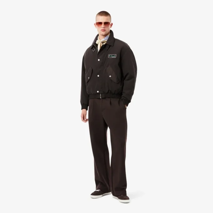 Herren-Hose aus Piqué mit Falten in lockerer Passform Herren-Hose aus Piqué mit Falten in lockerer Passform