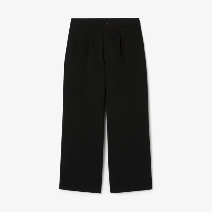 Herren-Hose aus Piqué mit Falten in lockerer Passform Herren-Hose aus Piqué mit Falten in lockerer Passform