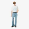 Herren-Jeans aus Denim mit 5 Taschen und lockerer Passform Herren-Jeans aus Denim mit 5 Taschen und lockerer Passform