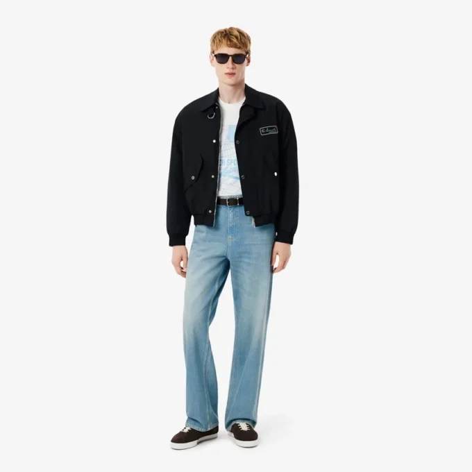 Herren-Jeans aus Denim mit 5 Taschen und lockerer Passform Herren-Jeans aus Denim mit 5 Taschen und lockerer Passform