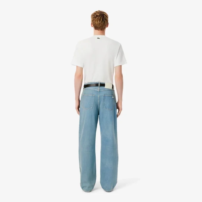 Herren-Jeans aus Denim mit 5 Taschen und lockerer Passform Herren-Jeans aus Denim mit 5 Taschen und lockerer Passform