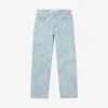 Herren-Jeans aus Denim mit geradem Schnitt und Print-Motiv Herren-Jeans aus Denim mit geradem Schnitt und Print-Motiv