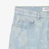 Herren-Jeans aus Denim mit geradem Schnitt und Print-Motiv Herren-Jeans aus Denim mit geradem Schnitt und Print-Motiv