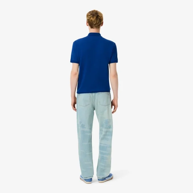 Herren-Jeans mit geradem Schnitt und Landschaftsmotiv Herren-Jeans mit geradem Schnitt und Landschaftsmotiv