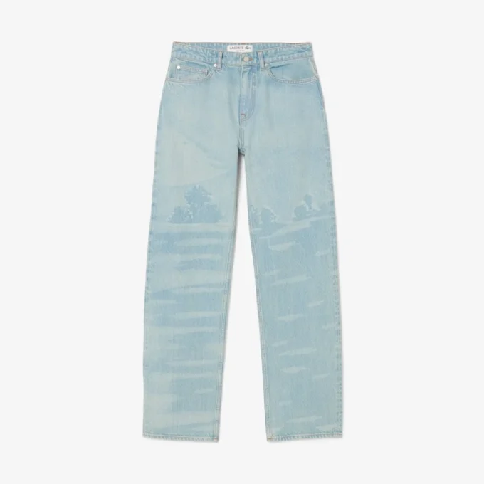 Herren-Jeans mit geradem Schnitt und Landschaftsmotiv Herren-Jeans mit geradem Schnitt und Landschaftsmotiv