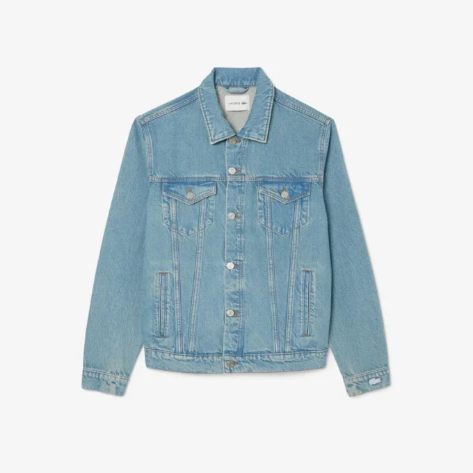 Herren-Jeansjacke mit Krokodil-Logo Herren-Jeansjacke mit Krokodil-Logo