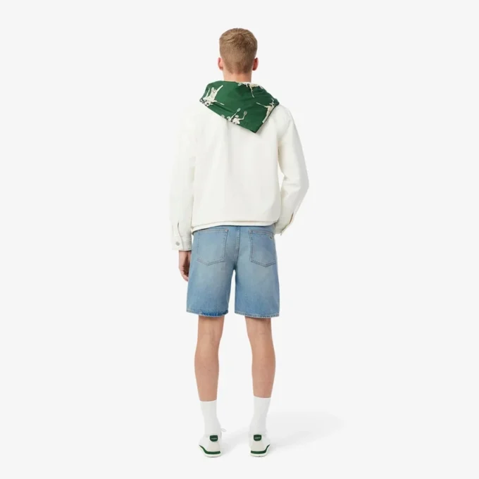 Herren-Jeansshorts mit geradem Schnitt Herren-Jeansshorts mit geradem Schnitt