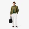 Herren-Jogginghose aus plissiertem Twill Herren-Jogginghose aus plissiertem Twill