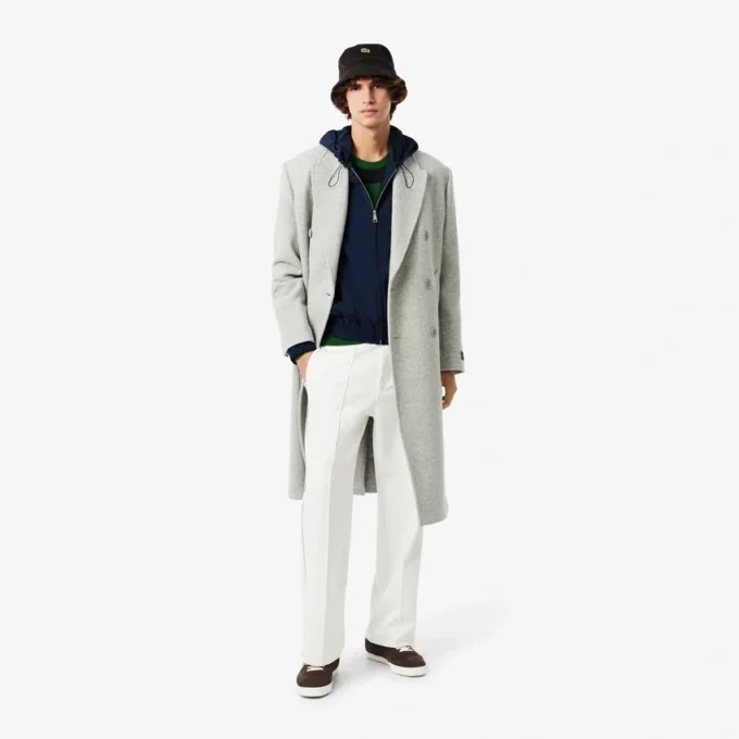 Herren-Kapuzenjacke aus Woll-Blend-Flanell Herren-Kapuzenjacke aus Woll-Blend-Flanell