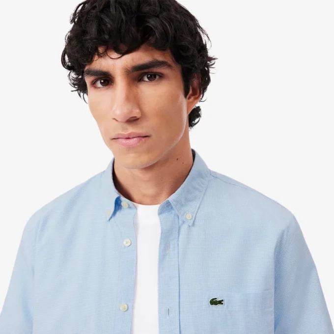 Herren-Kurzarmhemd mit Vichy-Karomuster in Regular Fit Herren-Kurzarmhemd mit Vichy-Karomuster in Regular Fit