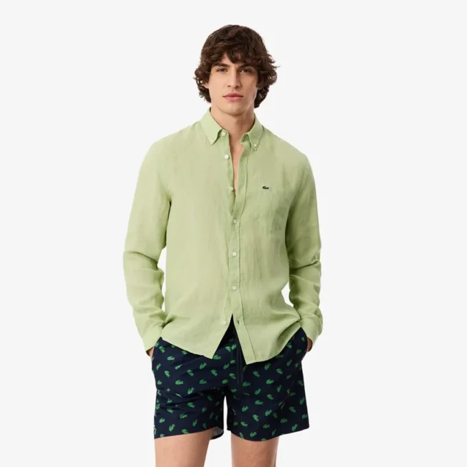 Herren-Leinenhemd in Regular Fit Herren-Leinenhemd in Regular Fit