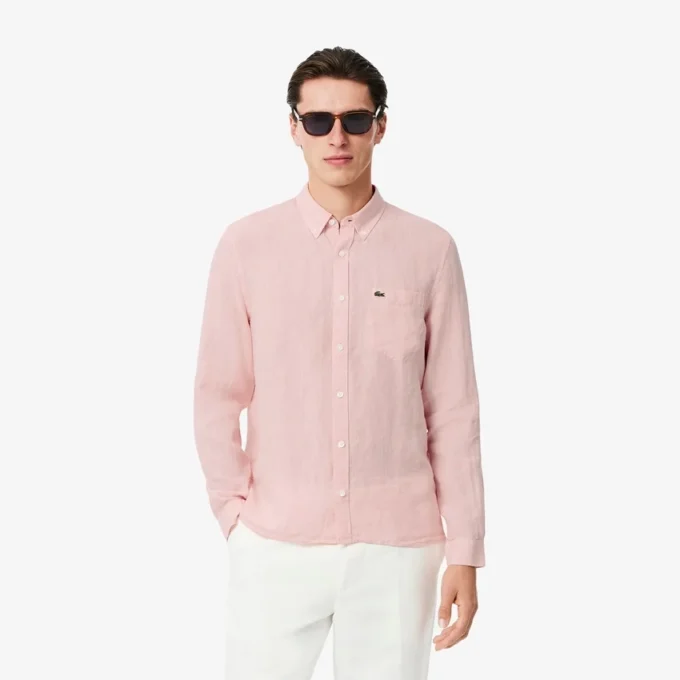 Herren-Leinenhemd in Regular Fit Herren-Leinenhemd in Regular Fit