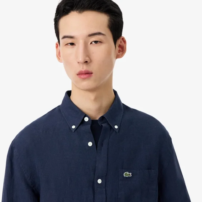 Herren-Leinenhemd in Regular Fit Herren-Leinenhemd in Regular Fit