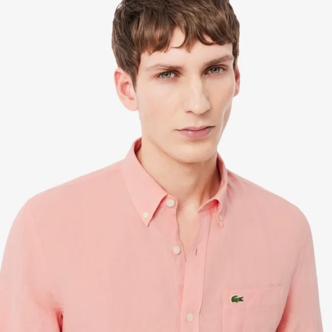 Herren-Leinenhemd in Regular Fit Herren-Leinenhemd in Regular Fit
