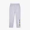 Herren-Lounge-Hose aus Baumwollfleece mit Markenlogo Herren-Lounge-Hose aus Baumwollfleece mit Markenlogo