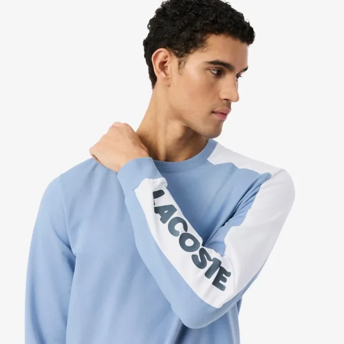 Herren-Lounge-Sweatshirt aus bedrucktem Fleece Herren-Lounge-Sweatshirt aus bedrucktem Fleece