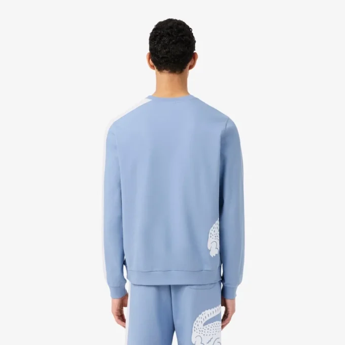 Herren-Lounge-Sweatshirt aus bedrucktem Fleece Herren-Lounge-Sweatshirt aus bedrucktem Fleece