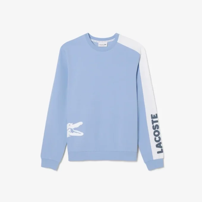 Herren-Lounge-Sweatshirt aus bedrucktem Fleece Herren-Lounge-Sweatshirt aus bedrucktem Fleece