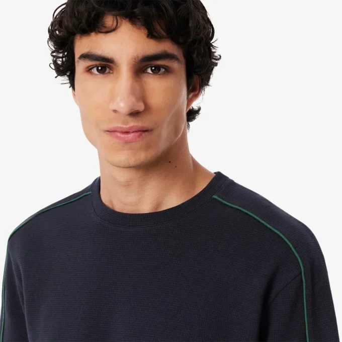 Herren-Lounge-T-Shirt mit Struktur Herren-Lounge-T-Shirt mit Struktur