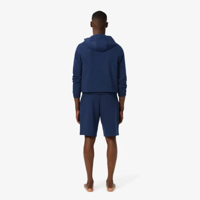 Herren-Loungewear-Shorts aus Fleece mit geradem Schnitt Herren-Loungewear-Shorts aus Fleece mit geradem Schnitt