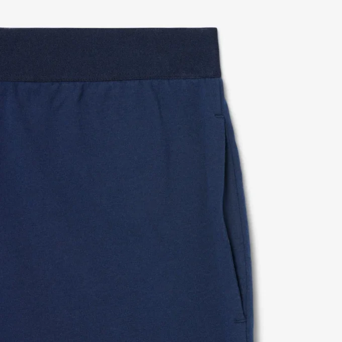 Herren-Loungewear-Shorts aus Fleece mit geradem Schnitt Herren-Loungewear-Shorts aus Fleece mit geradem Schnitt