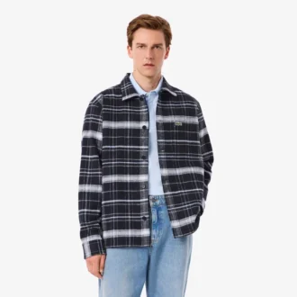 Herren-Overshirt aus Baumwolle mit Karomuster